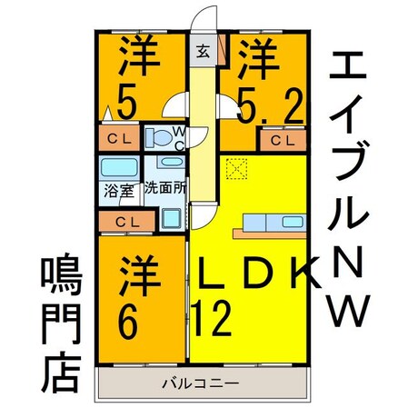 ヴィラ・アイレックス林崎の物件間取画像